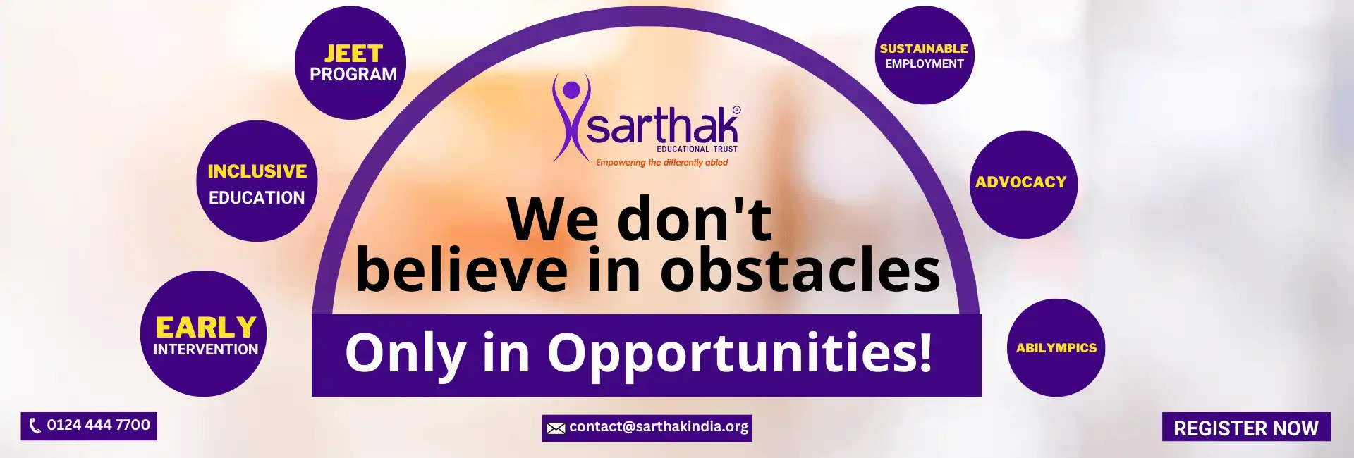 Sarthak 12th National Conference on Disability Banner